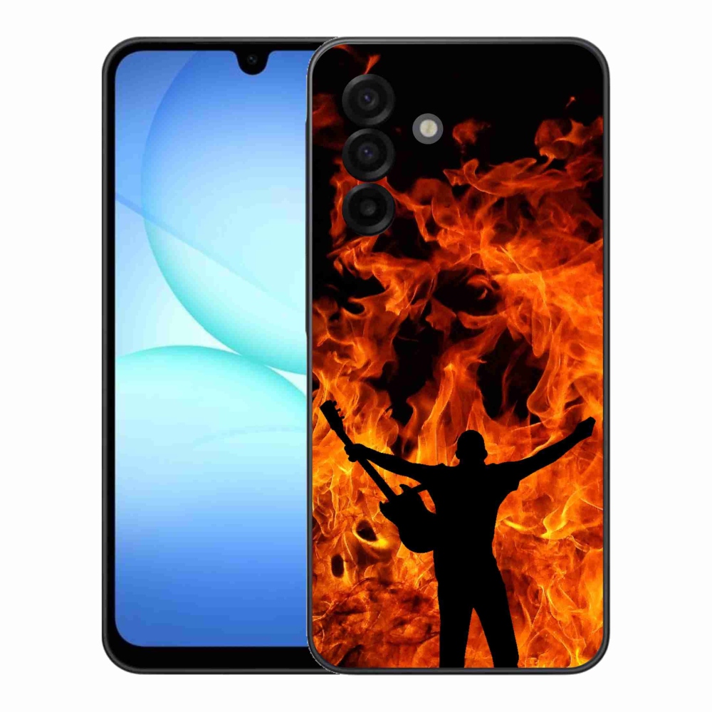 Gél borítás mmCase Samsung Galaxy A17 4G/5G - zenész és tűz