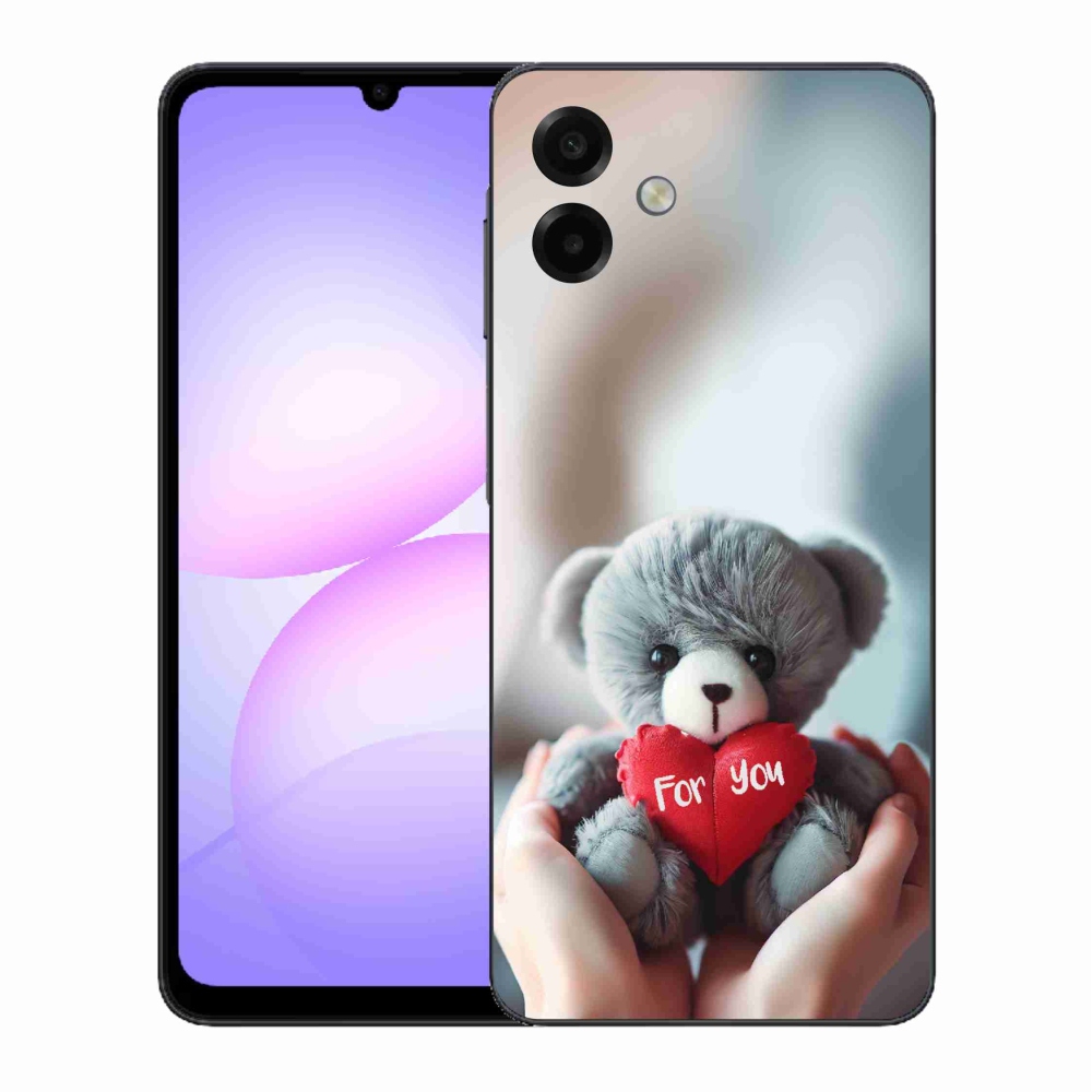 Gél borítás mmCase Samsung Galaxy A07 4G - mackó a szerelmesek számára