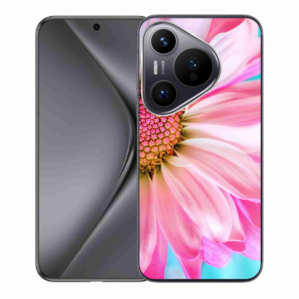 Gél borító mmCase a Huawei Pura 70-hez - rózsaszín virág