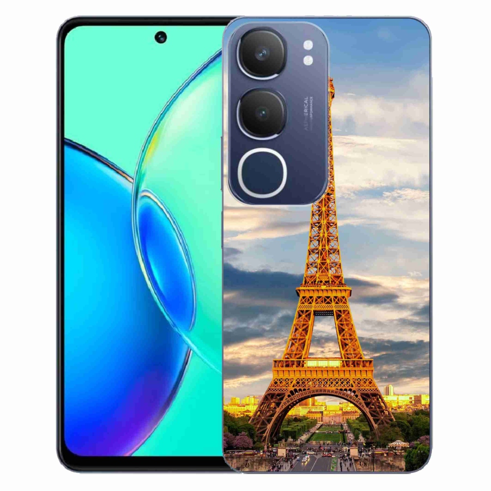 Gél borítás mmCase a Vivo Y19s készülékhez - eiffel torony 3