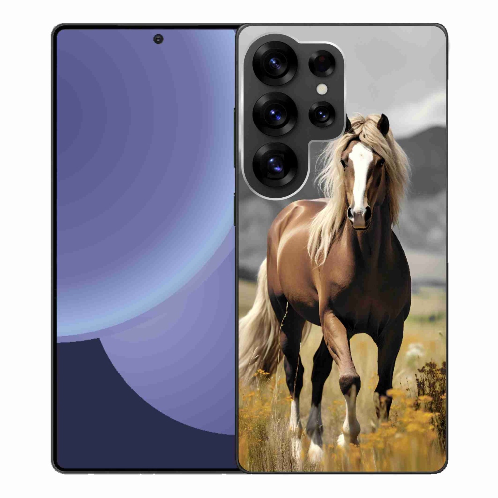 Gél védőhuzat mmCase Samsung Galaxy S25 Ultra - barna ló 1