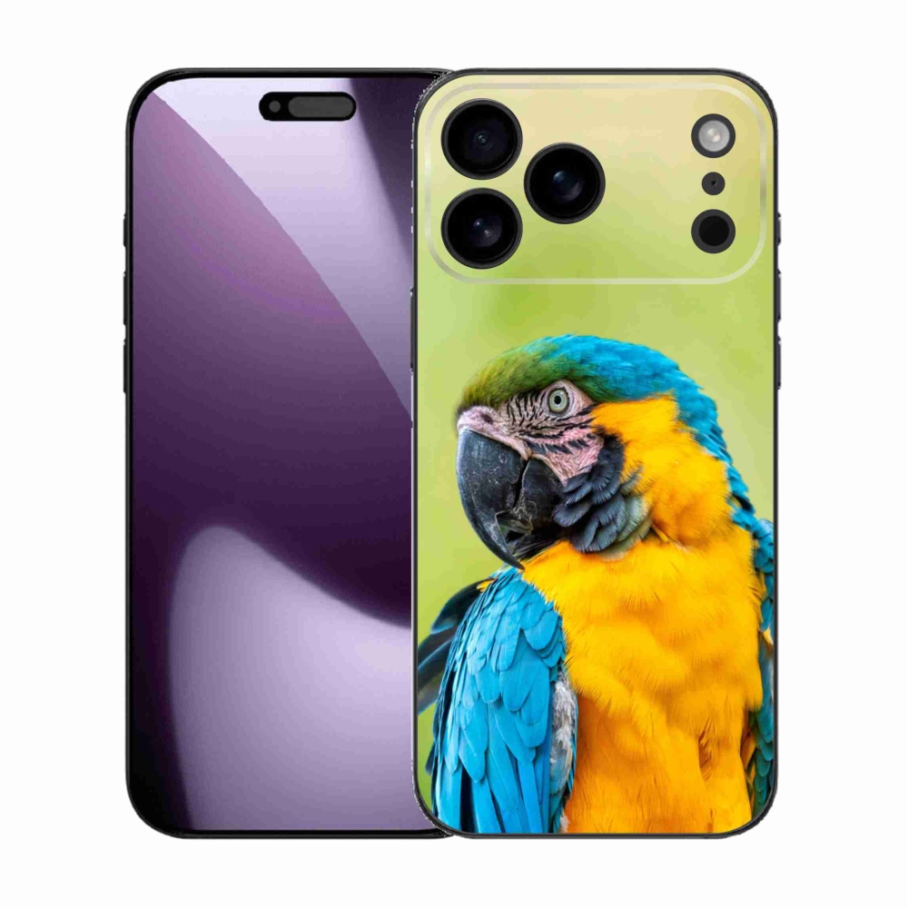 Zselés borítás mmCase iPhone 17 Pro Max készülékhez - papagáj ara 2