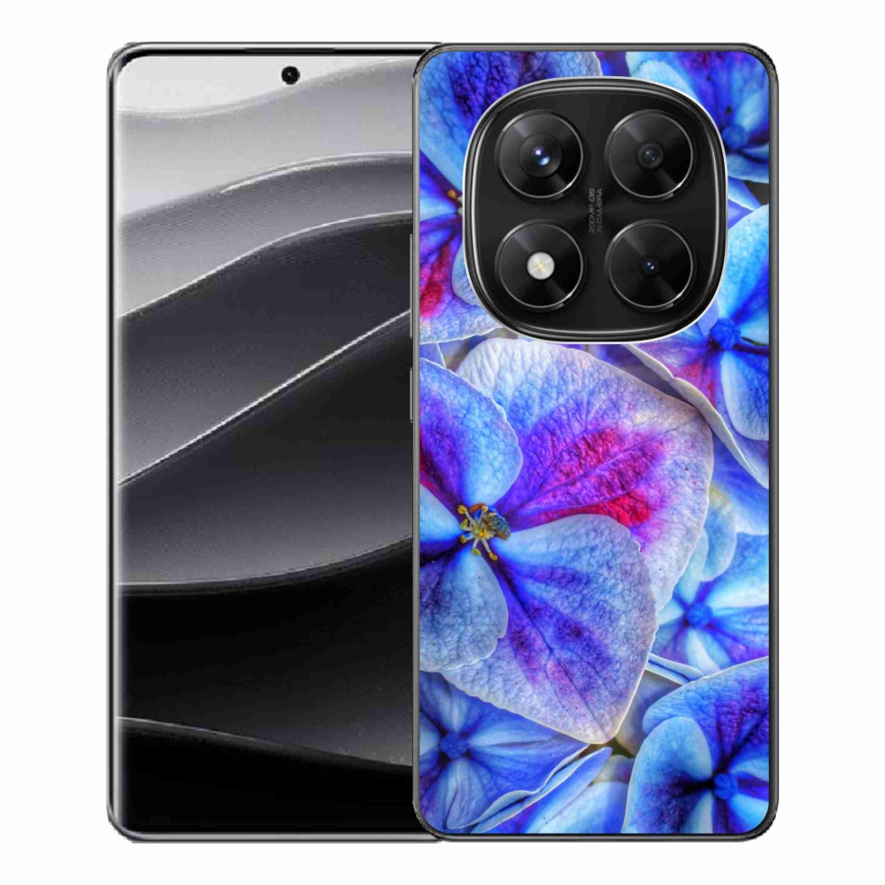 Gél borítás mmCase a Xiaomi Redmi Note 14 Pro 5G/Poco X7 5G számára - kék virágok 1