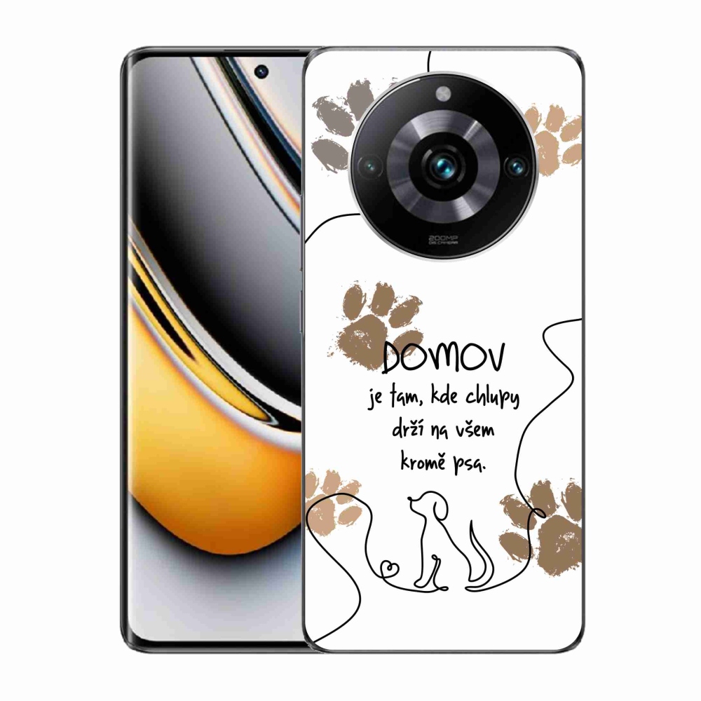 Gél borítás mmCase a Realme 11 Pro/11 Pro+ készülékhez - kutya motívum fehér háttérrel