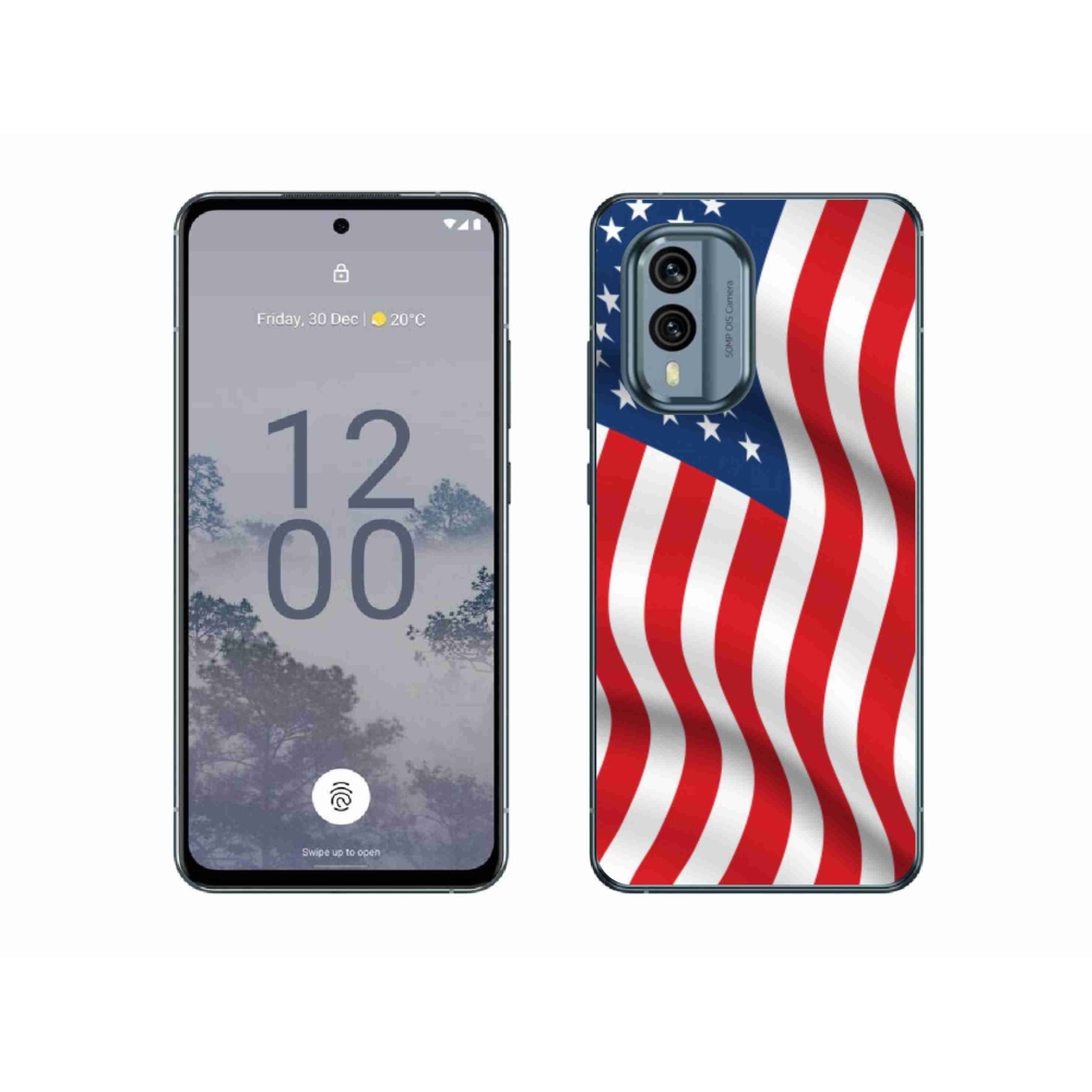 Zselés borítás mmCase a Nokia X30 5G készülékhez - amerikai zászló