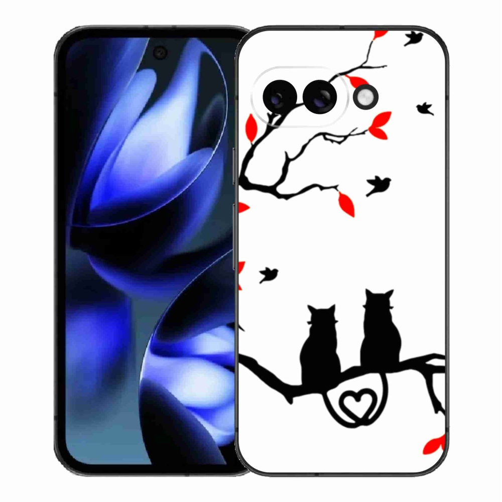 Gél borítás mmCase a Google Pixel 9a számára - macska szeretet