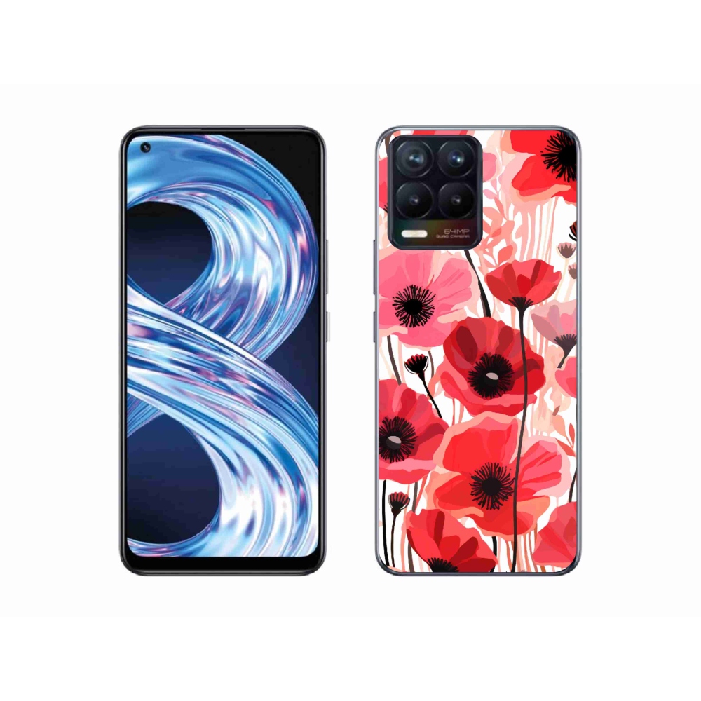 Gél borítás mmCase a Realme 8 Pro készülékhez - mákos 1