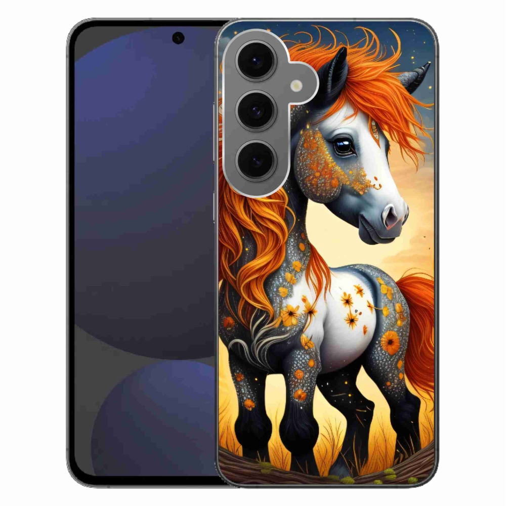 Zselés borítás mmCase Samsung Galaxy S24 FE készülékhez - színes pónifarok