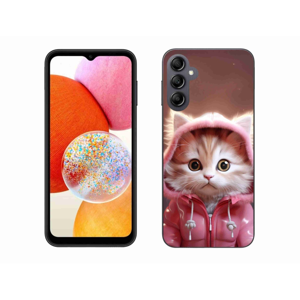 Gél borítás mmCase Samsung Galaxy A14 4G/5G - aranyos cica 3
