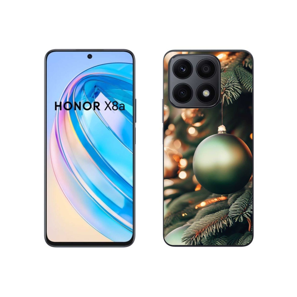 Gél borítás mmCase a Honor X8a számára - karácsonyi dekorációk 1
