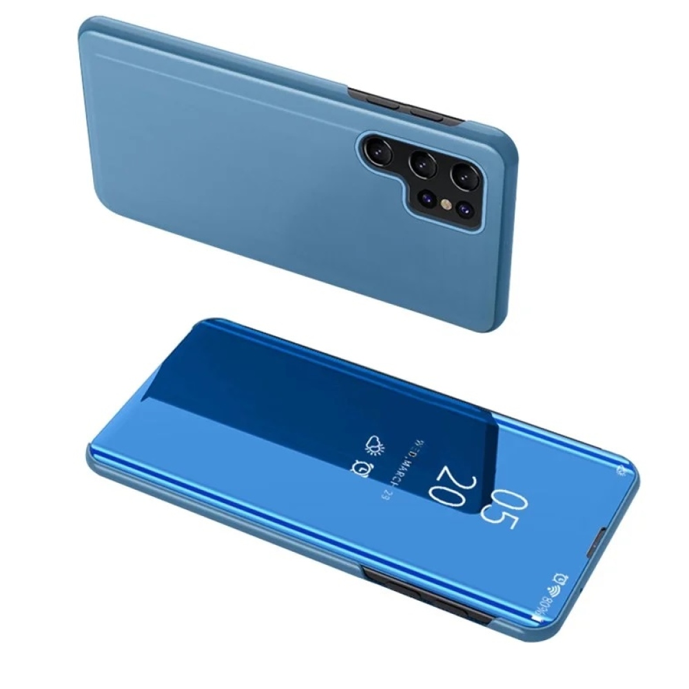 Átlátszó zárófedél matt előlappal Samsung Galaxy S24 Ultra készülékhez - kék