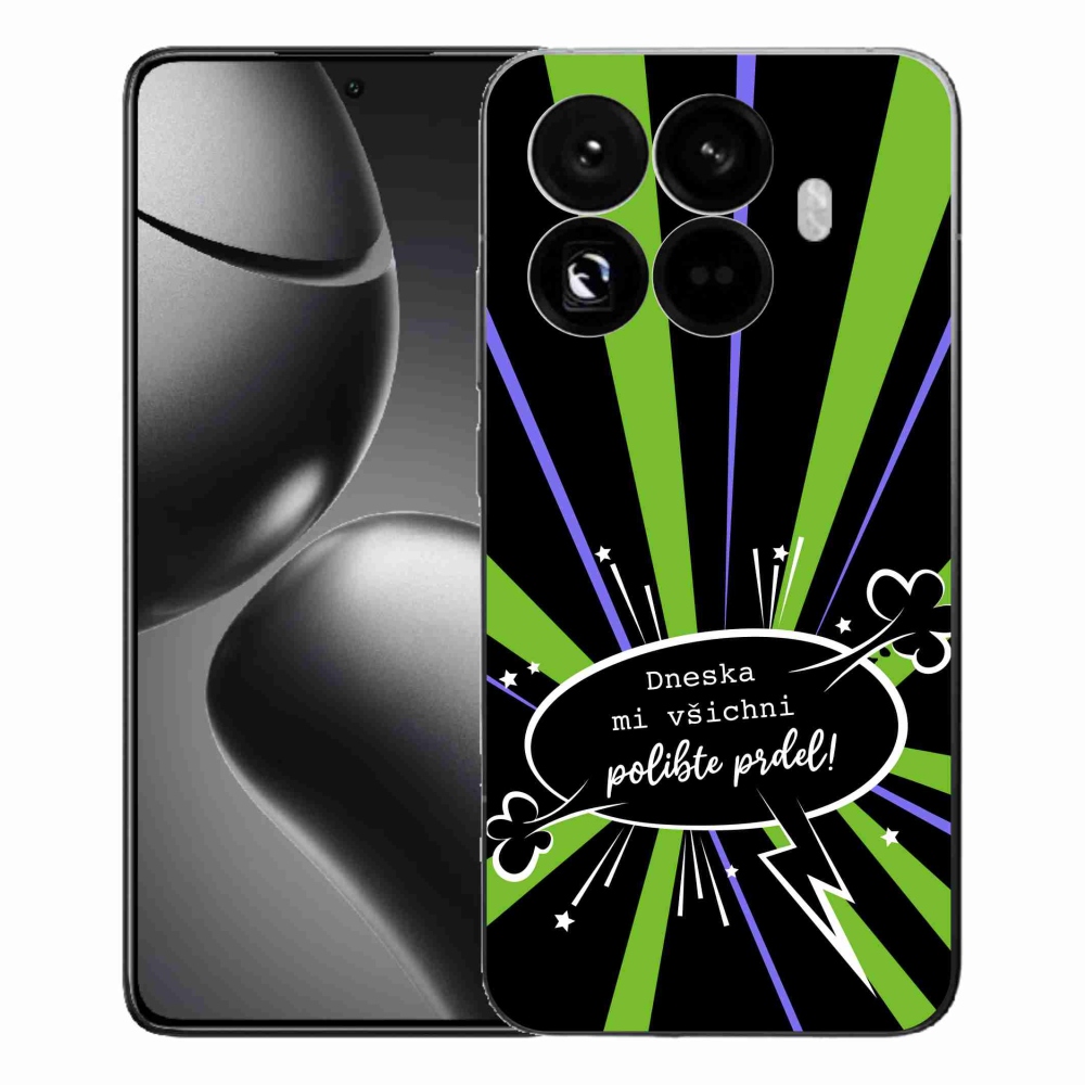 Gél borító mmCase a Xiaomi 15T Pro számára - vicces szöveg 15 fekete háttérrel