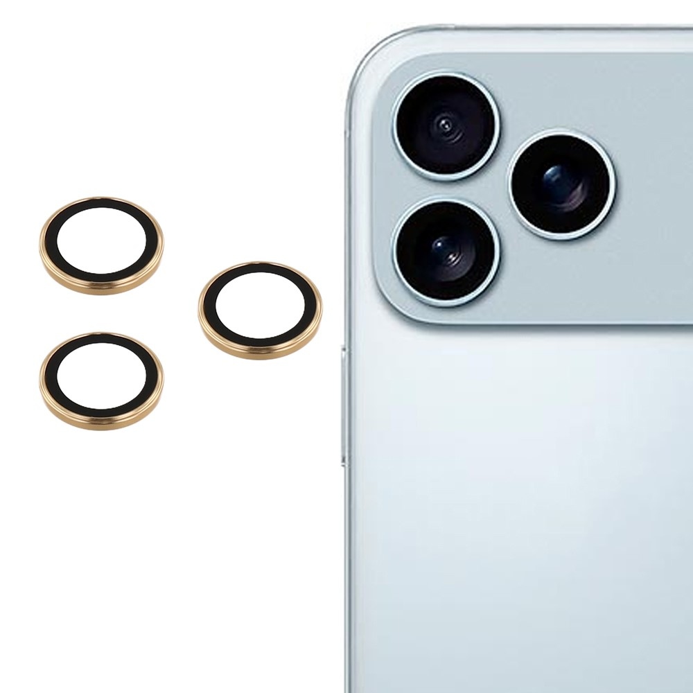 Ultra HD kamera lencse üveg iPhone 17 Pro/17 Pro Max készülékhez (különálló szemüveg) - arany színben