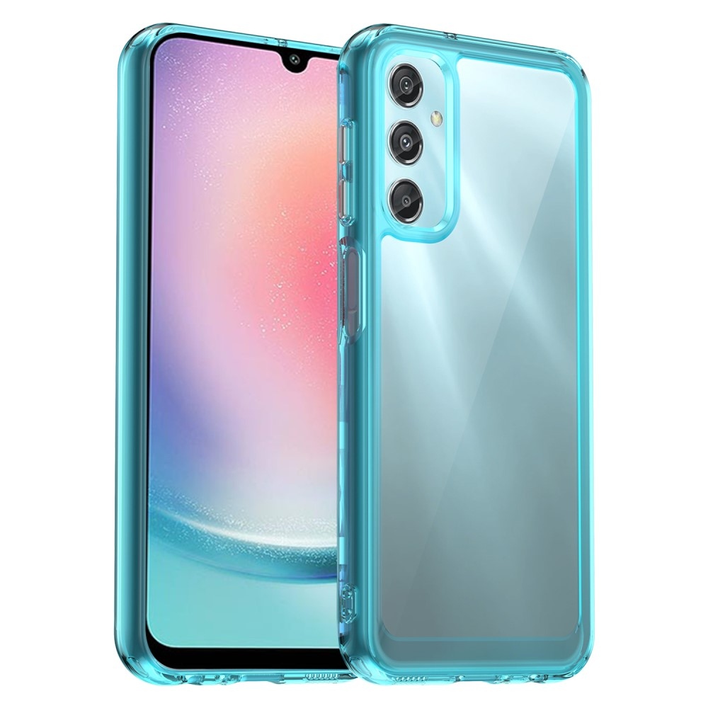 Gél tok kemény hátlappal Samsung Galaxy A25 5G készülékhez - világoskék színben