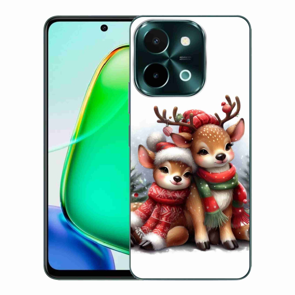 Zselés borítás mmCase a Vivo Y28-hoz - Karácsonyi rénszarvas