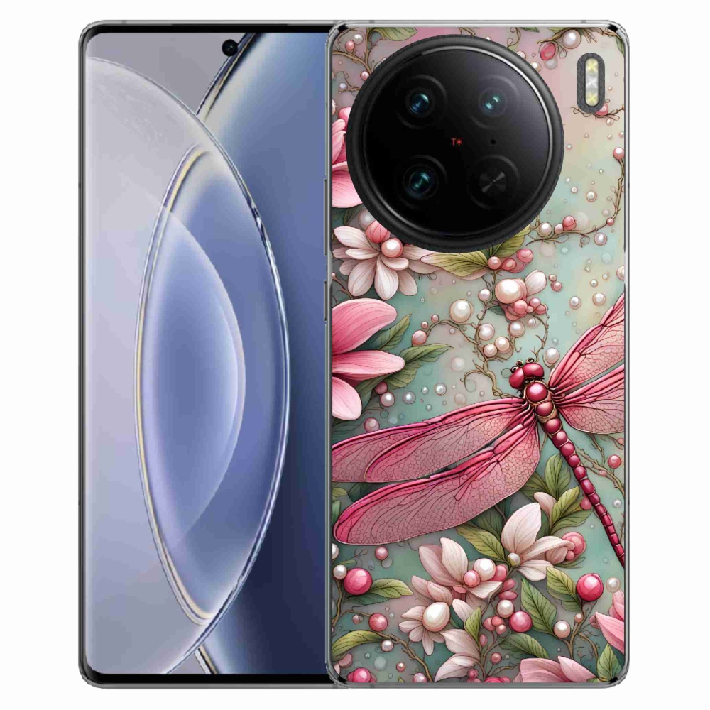 Zselés borítás mmCase a Vivo X90 Pro készülékhez - szitakötő