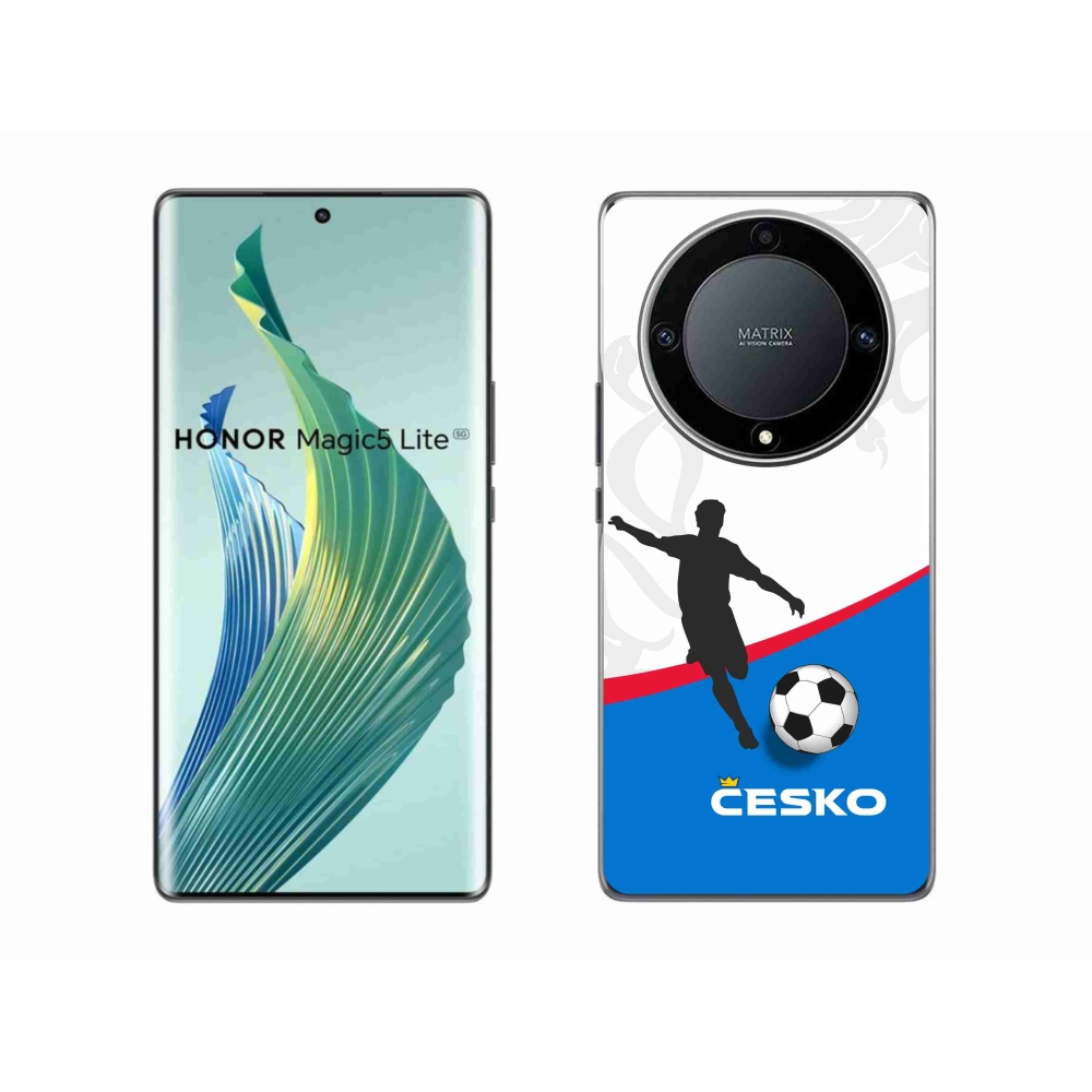 Gél borítás mmCase a Honor Magic 5 Lite 5G készülékhez - futball Csehország 1