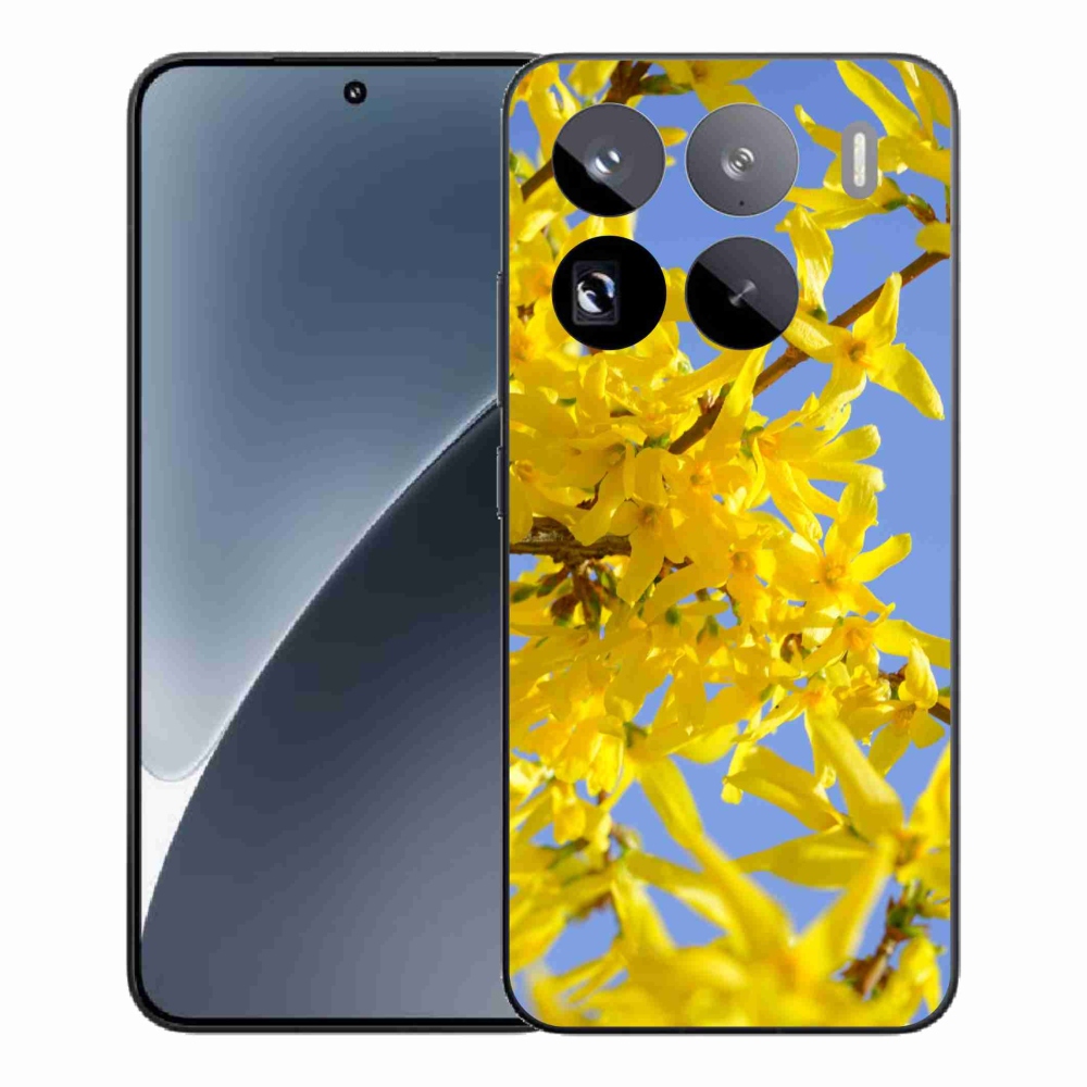 Gél borítás mmCase a Xiaomi 15 Pro-hoz - sárga virágok