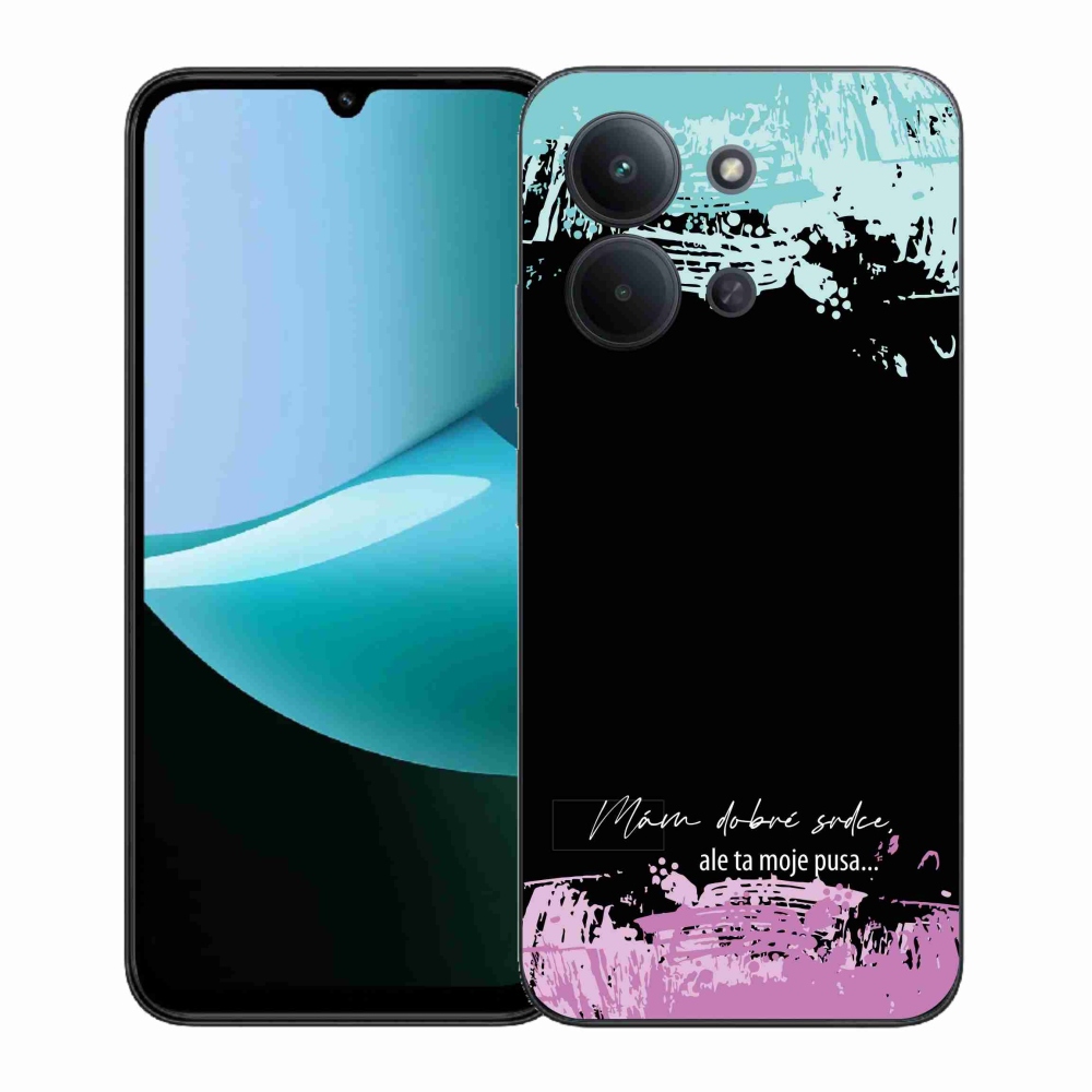 Gél borító mmCase a Xiaomi Redmi 15C 4G (171mm)/Poco C85 4G (171mm) - vicces szöveg 3 fekete háttérrel