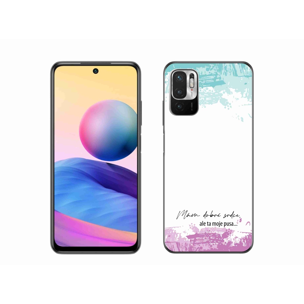 Gél borító mmCase a Xiaomi Poco M3 Pro/5G-hez - vicces szöveg 3 fehér háttérrel