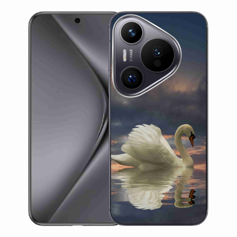 Zselés borítás mmCase a Huawei Pura 70 Pro készülékhez - hattyú