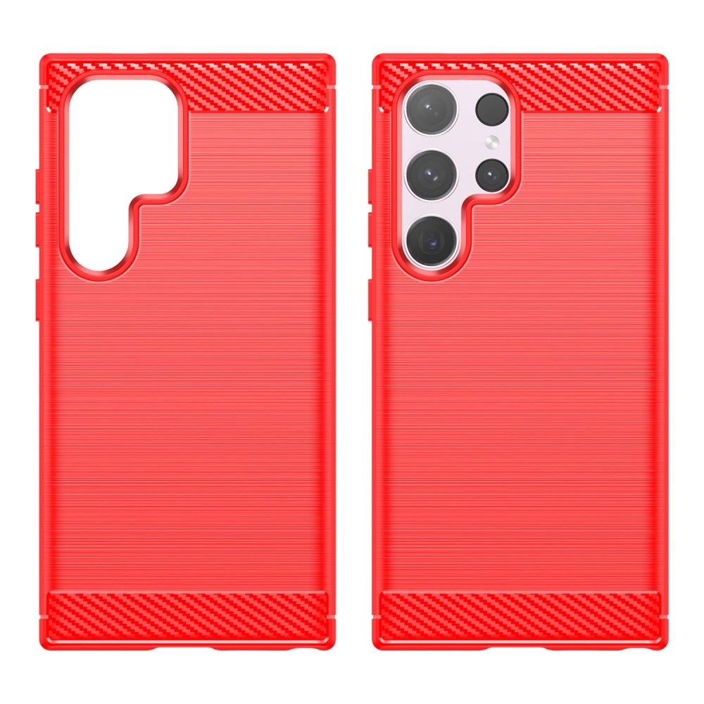 Szénálló zselés tok Samsung Galaxy S24 Ultra készülékhez - piros