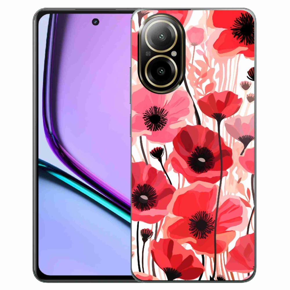 Zselés tok mmCase a Realme C67 készülékhez - mákos 1