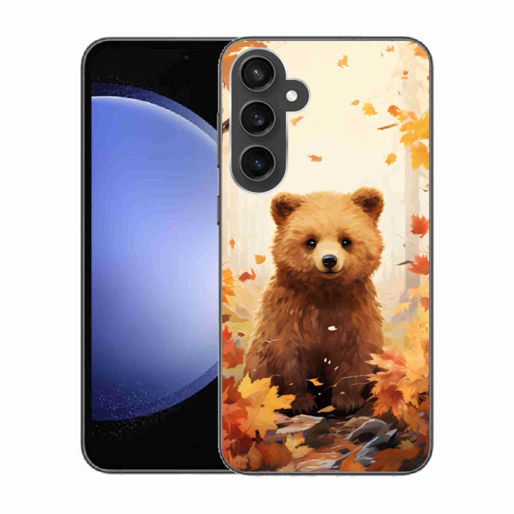 Zselés borítás mmCase Samsung Galaxy S23 FE - medve az erdőben