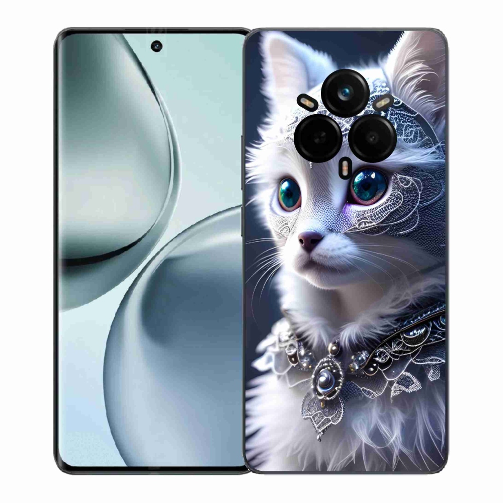 Gél borítás mmCase a Realme 14 Pro 5G készülékhez - fehér macska