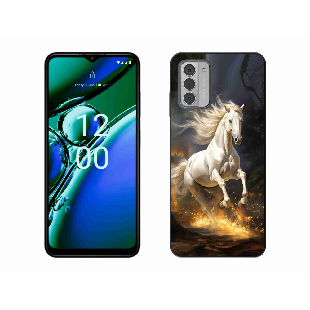 Zselés tok mmCase a Nokia G42 készülékhez - fehér ló 2