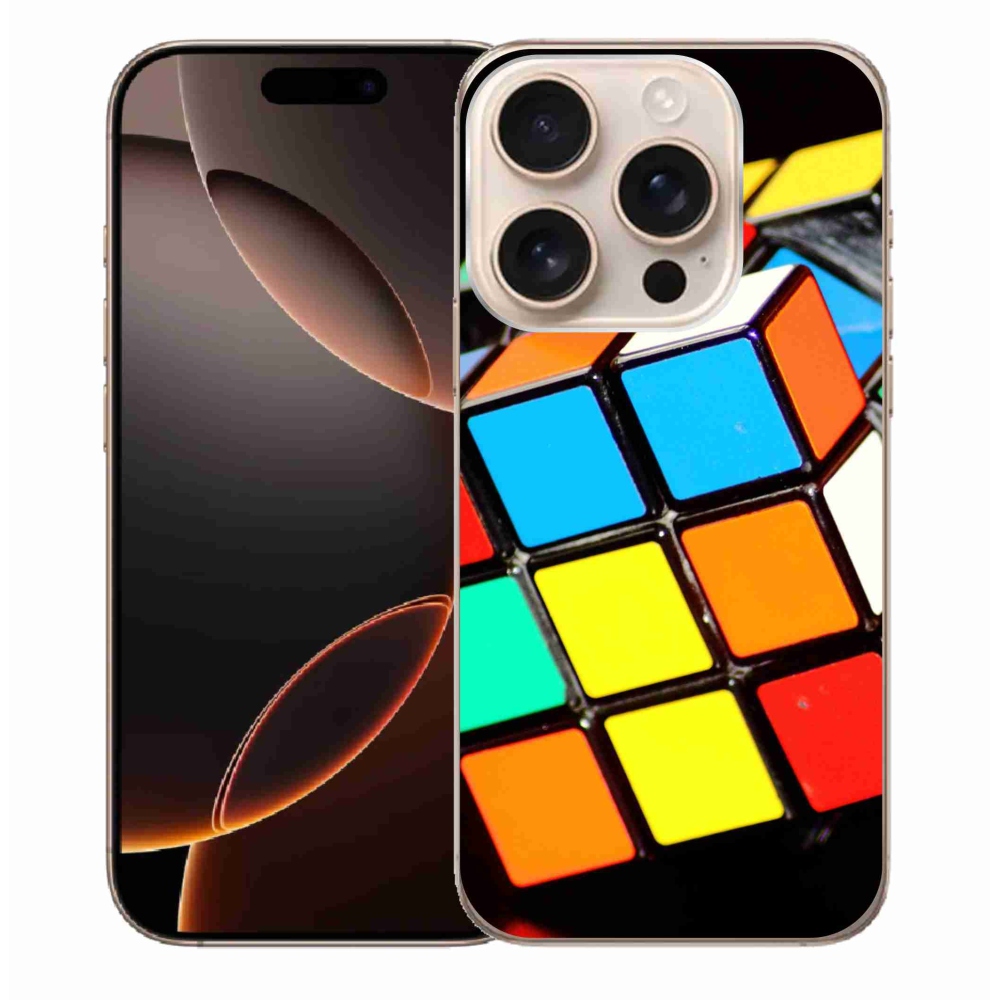 Gél tok mmCase iPhone 16 Pro Max készülékhez - Rubik-kocka