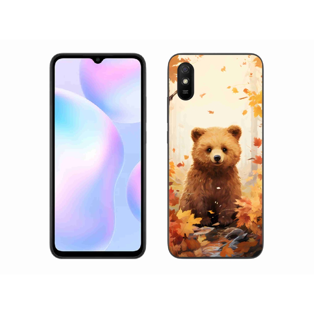 Gél borítás mmCase a Xiaomi Redmi 9A számára - medve az erdőben