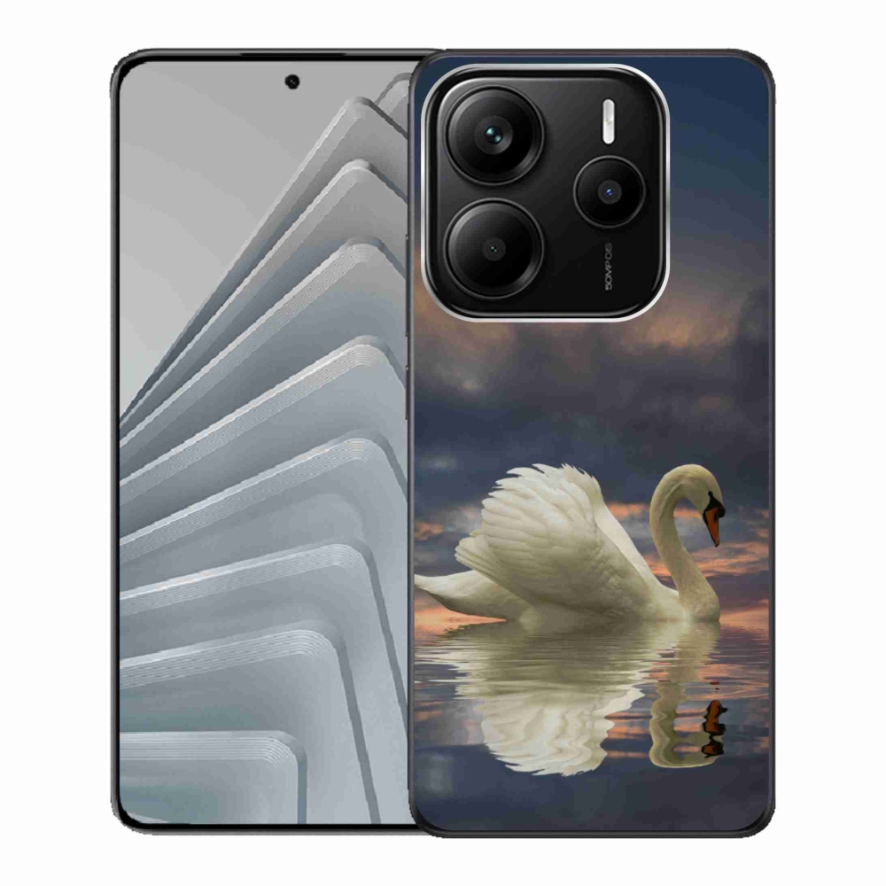 Gél borítás mmCase a Xiaomi Redmi Note 14 5G számára - hattyú