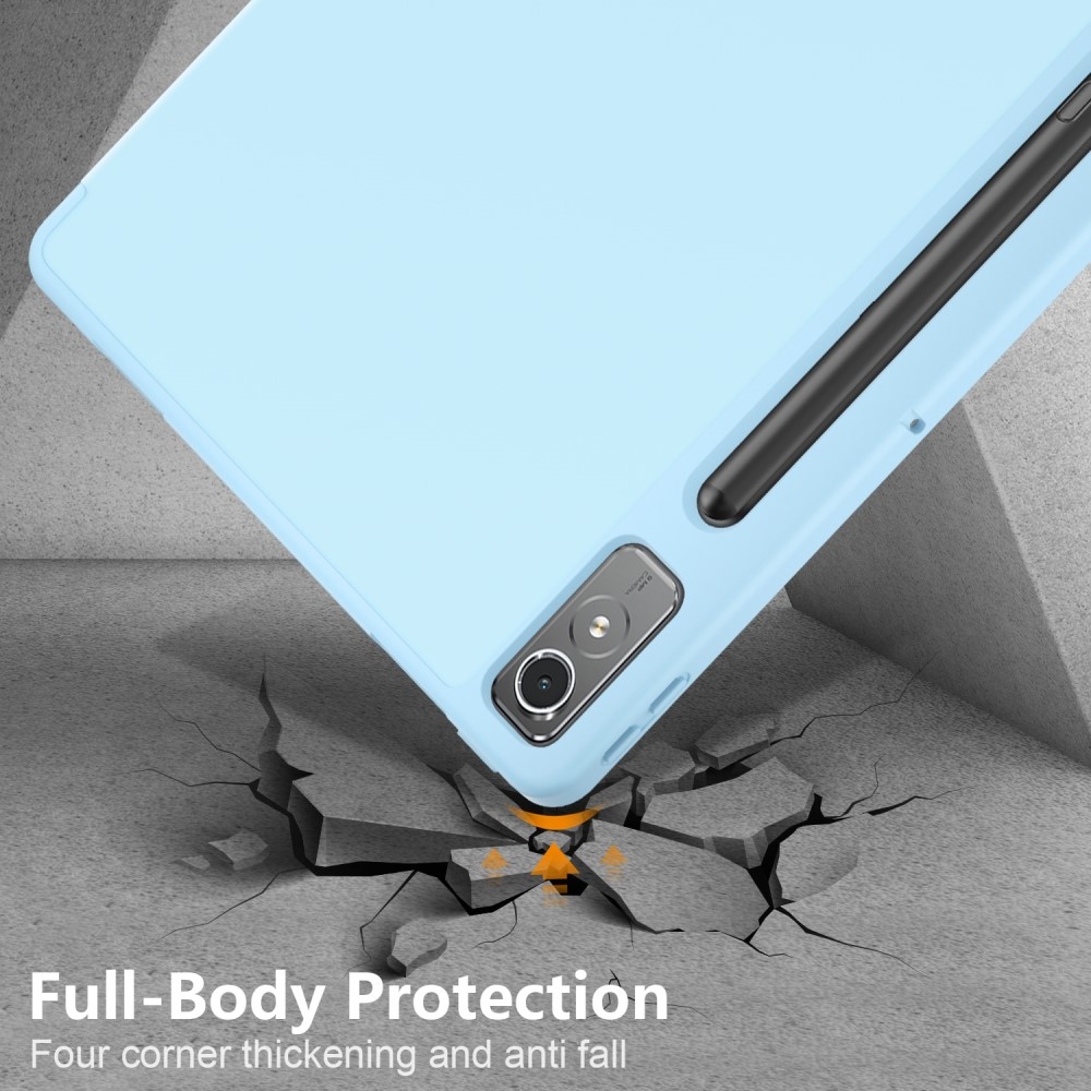 Ügyes záró tok Lenovo Tab P12 táblagéphez - világoskék színben