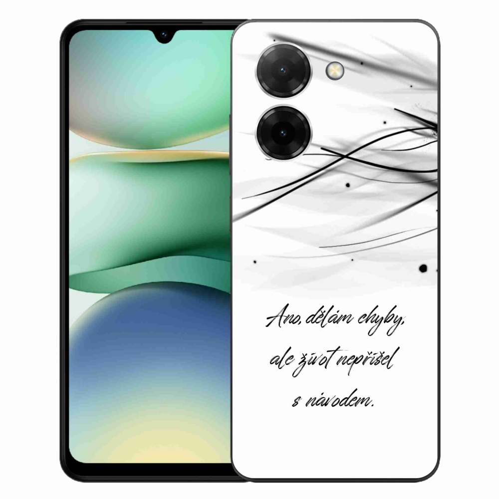 Gél borító mmCase a Xiaomi Redmi A5 (173.45x79.35x8.45mm) - idézem fehér háttérrel