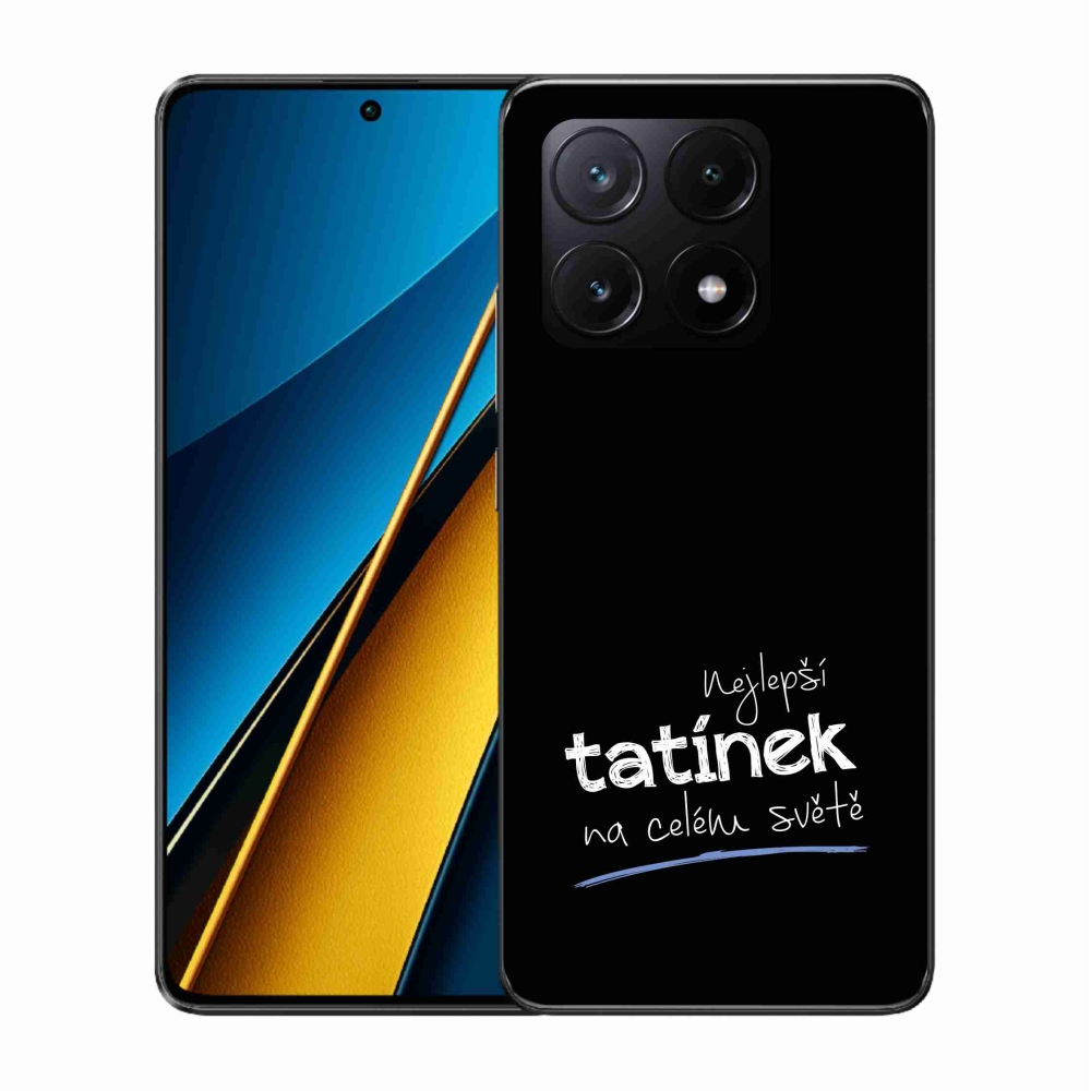 Gél borító mmCase a Xiaomi Poco X6 Pro 5G - legjobb apuci 4 fekete háttérrel