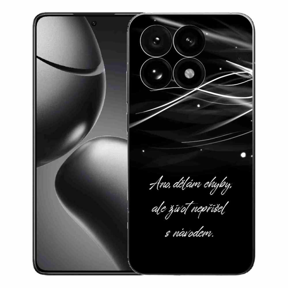 Gél borítás mmCase a Xiaomi 15T-hez - idézem fekete háttérrel