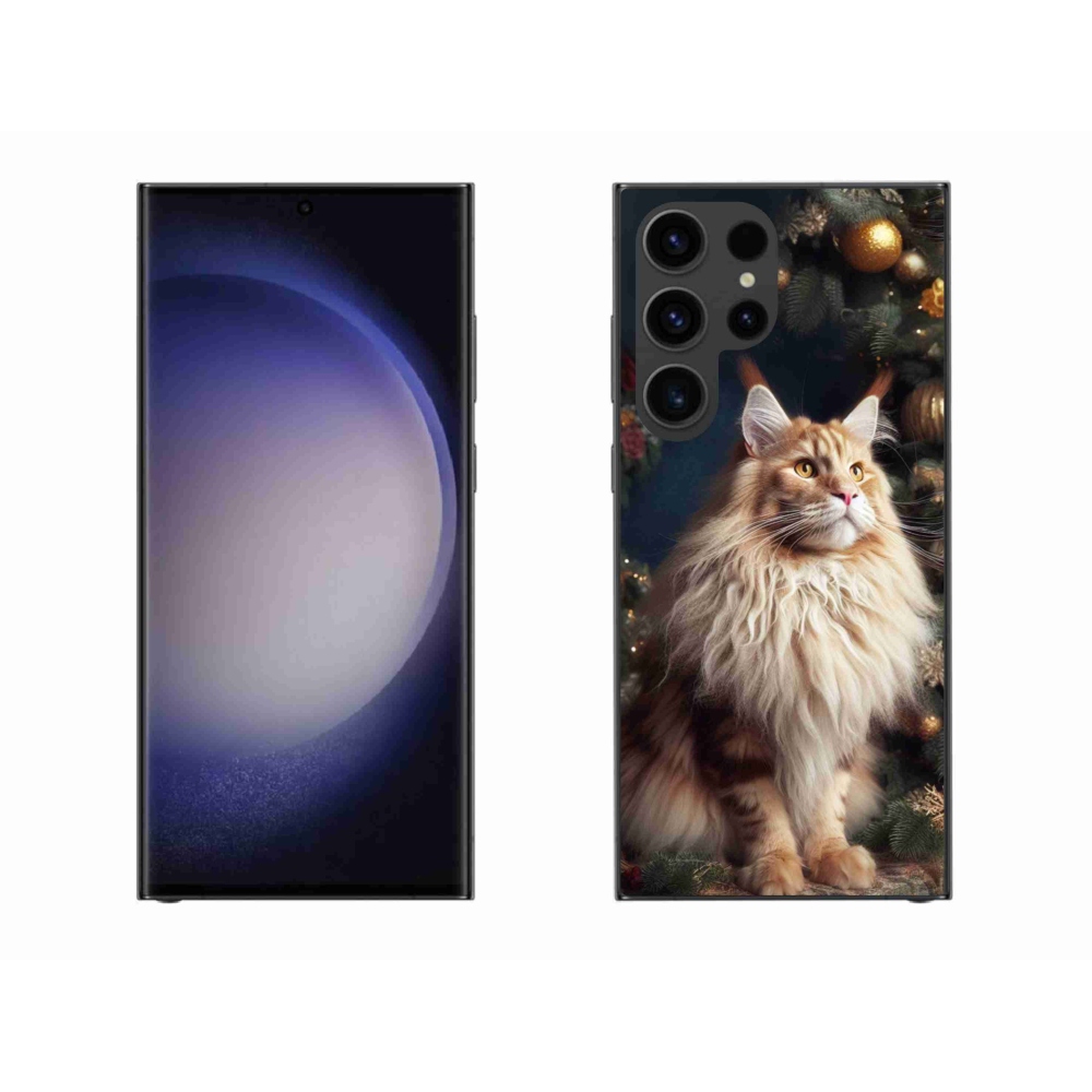 Zselés borítás mmCase Samsung Galaxy S23 Ultra 5G - macska a fánál