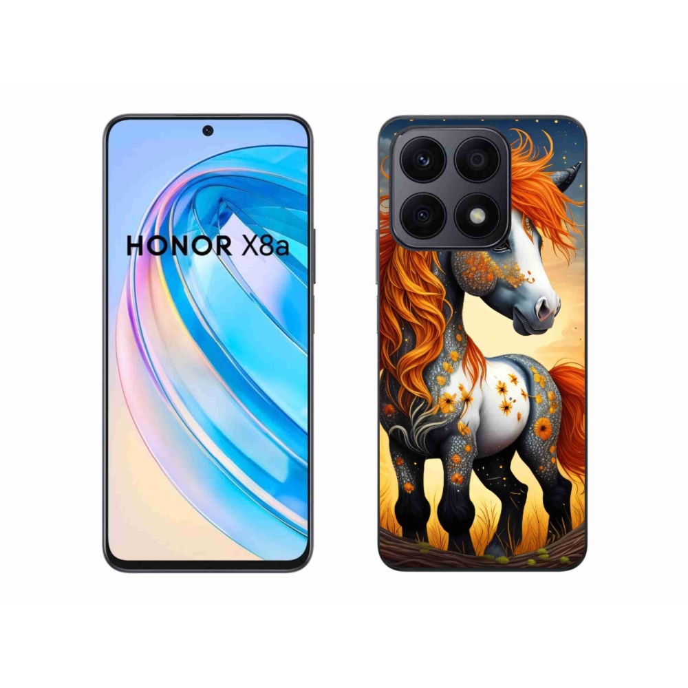 Zselés borítás mmCase a Honor X8a készülékhez - színes póni