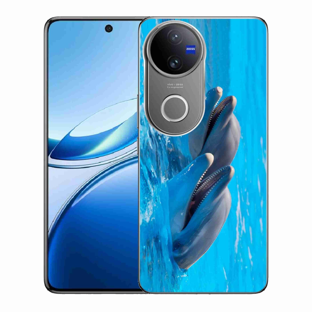 Zselés borítás mmCase a Vivo V50 5G készülékhez - delfinek