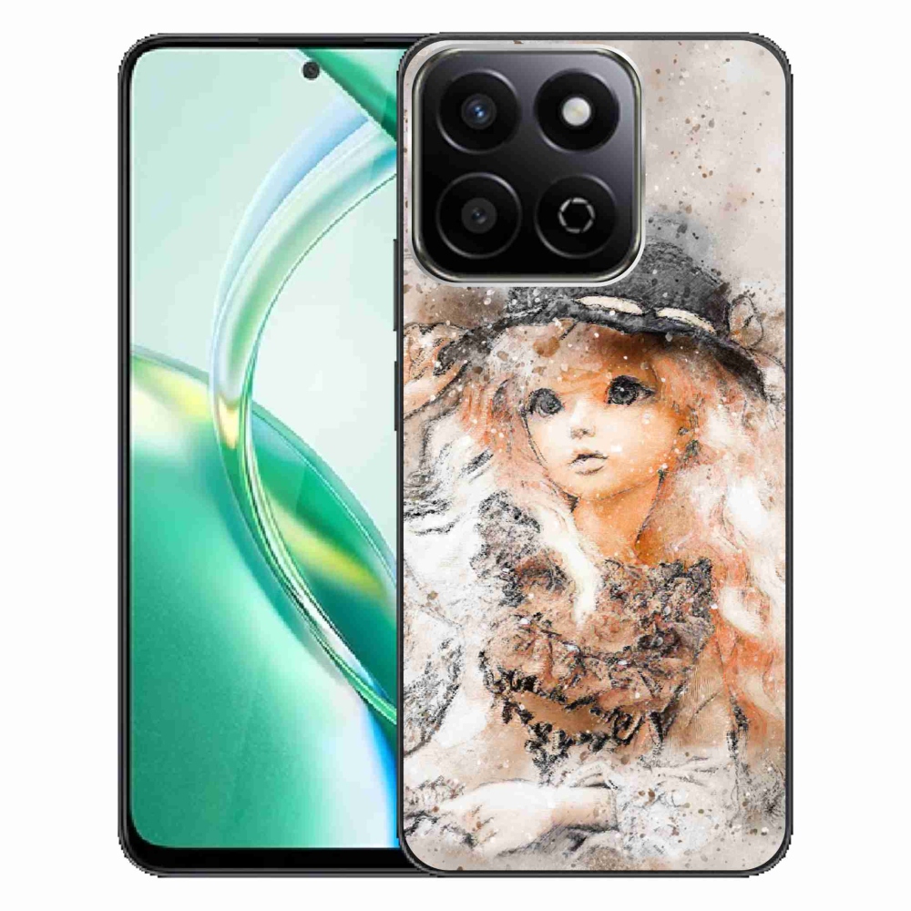 Zselés borító mmCase a Honor 200 Smart 5G készülékhez - lány sapkával