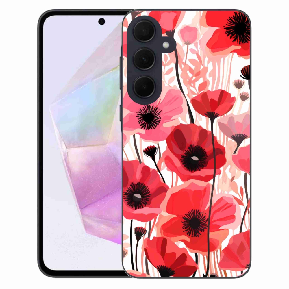 Gél védőhuzat mmCase Samsung Galaxy A35 5G - mákos 1