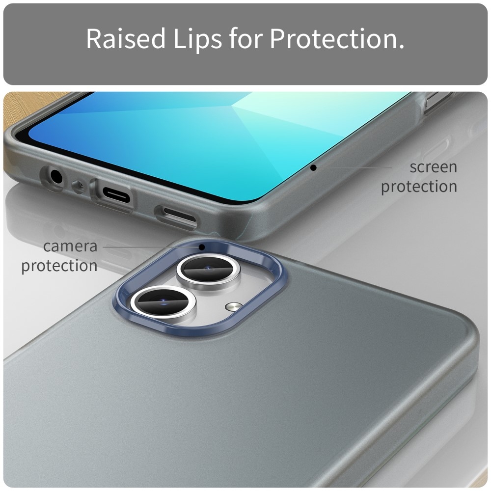 Candys matt zselés tok Samsung Galaxy A06 4G - sötétkék