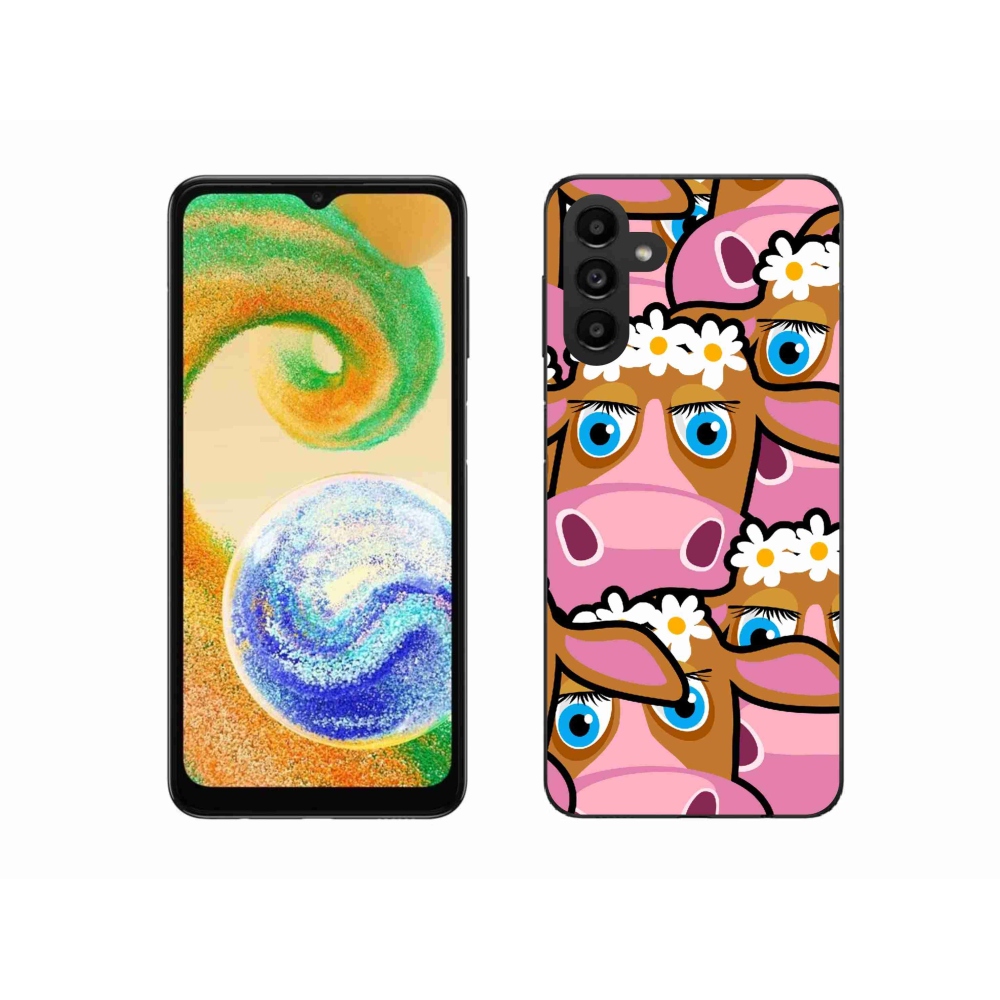 Zselés borítás mmCase Samsung Galaxy A04s (164.7x76.7x9.1mm) - karikatúrás tehenekhez