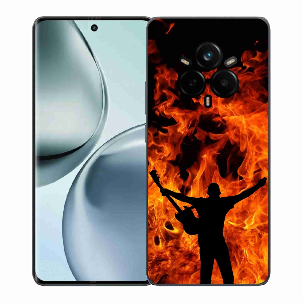 Gél borítás mmCase a Realme 14 Pro+ 5G számára - zenész és tűz