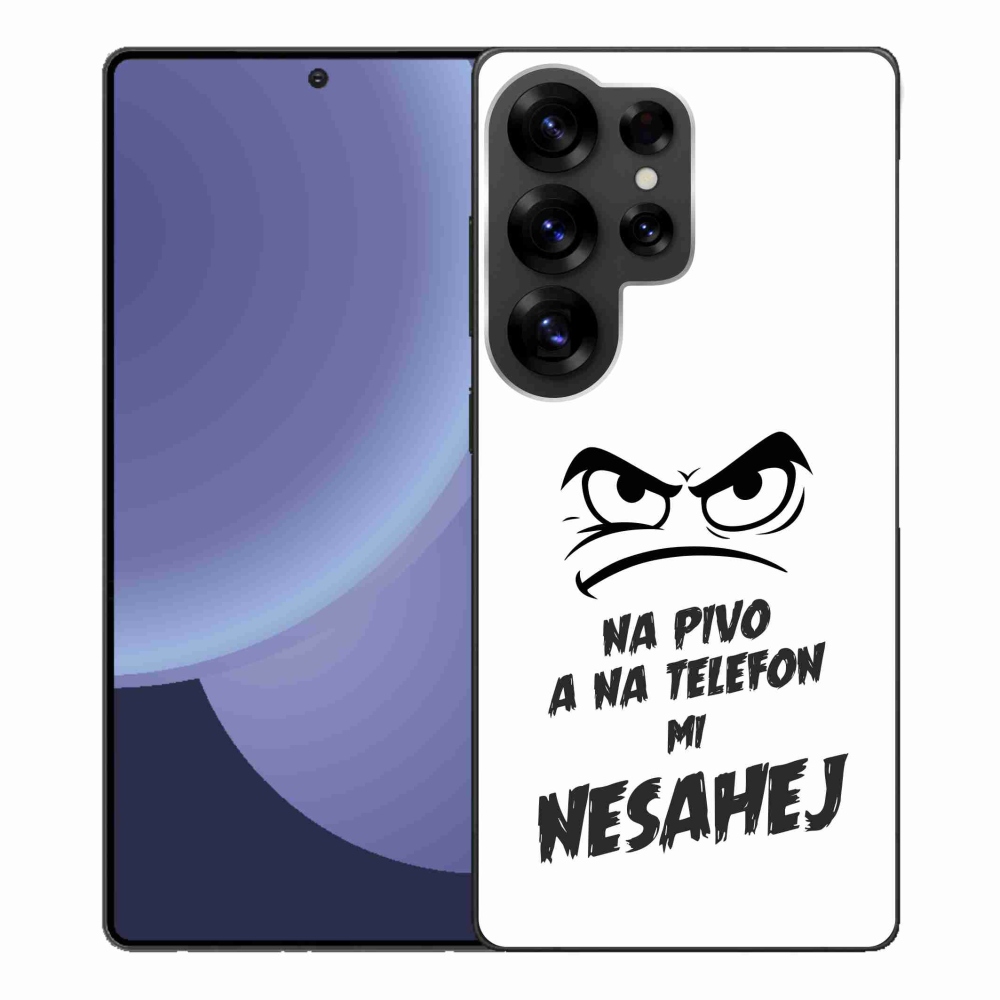 Gél borítás mmCase Samsung Galaxy S25 Ultra - sör motívum 2 fehér háttérrel