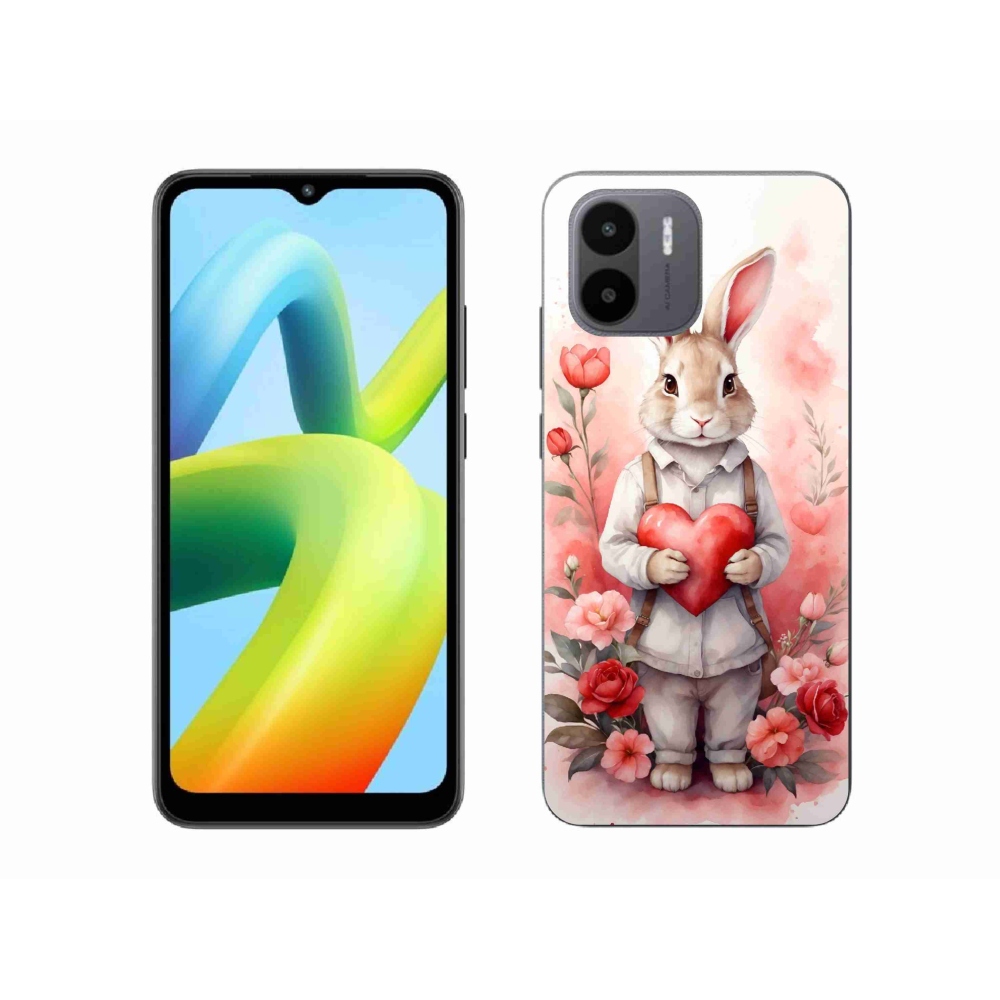 Gél borítás mmCase a Xiaomi Redmi A1/Redmi A2 - nyúl szívvel