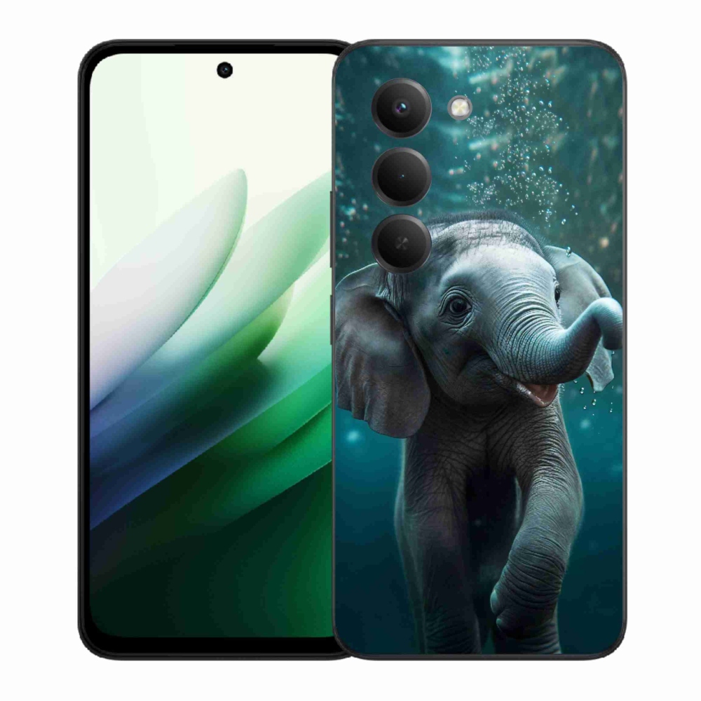 Gél borítás mmCase a Xiaomi Redmi 15 5G-hez - elefánt a víz alatt