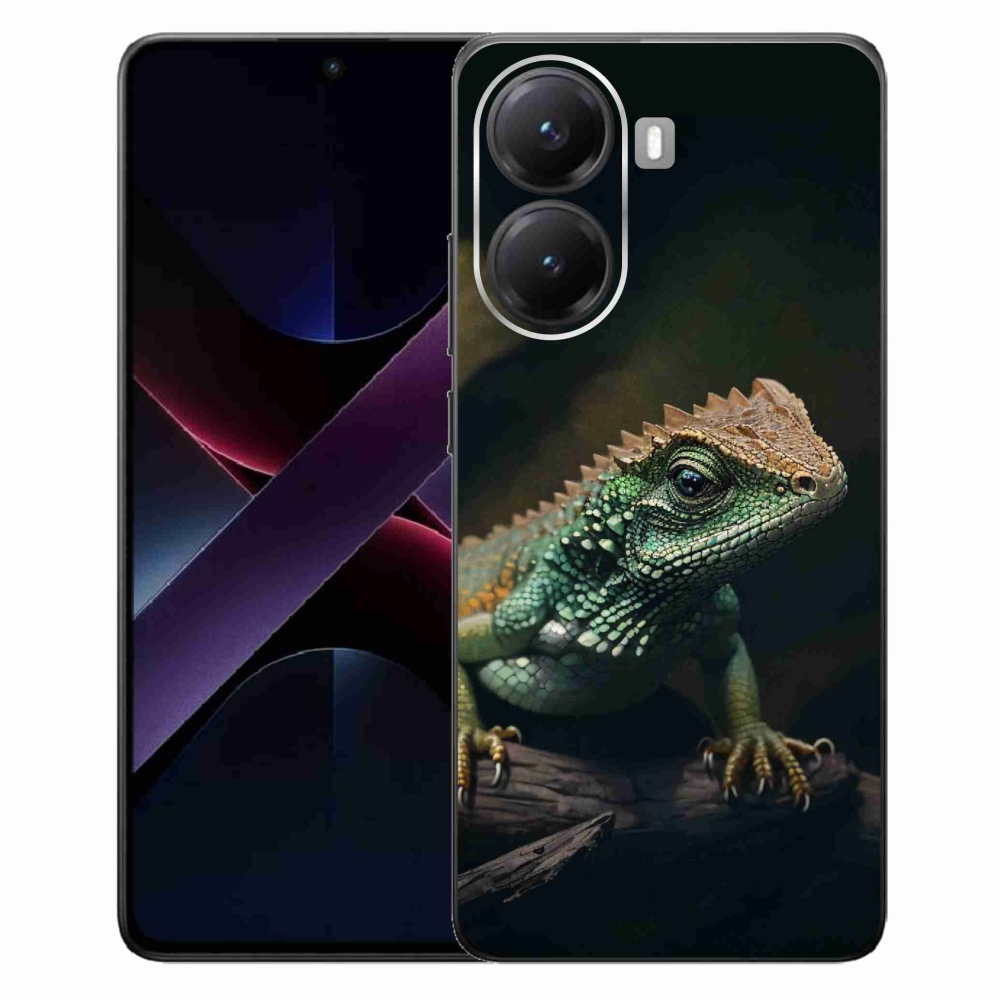 Gél borítás mmCase a Xiaomi Poco X7 Pro 5G számára - gyík