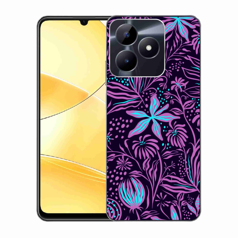 Zselés tok mmCase a Realme C51/C53 készülékhez - virágok 2